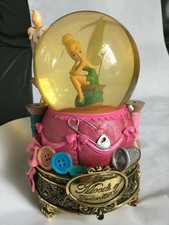 Snowglobe disney XXL fée clochette couture + boîte à musique " the moods of tink