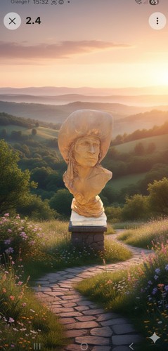 Statue buste cow boy en - boy,