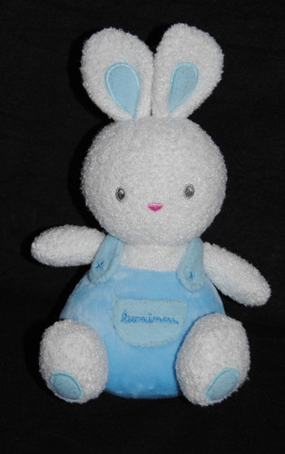 Peluche doudou lapin bleu - doudou,