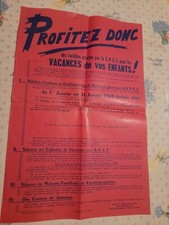 Affiche SNCF Profitez Donc Vacances De Vos Enfants 1969