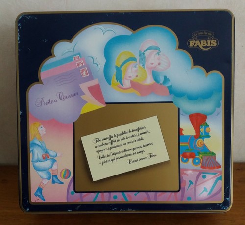 Ancienne boîte biscuit - ancienne,