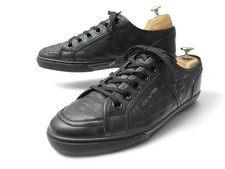 CHAUSSURES LOUIS VUITTON BASKETS CUIR DAMIER INFINI 8.5 42.5 LOW SNEAKERS 750€