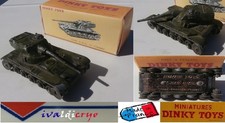épave char amx 13 tonnes  militaire dinky toys france 80C boite repro 1/43