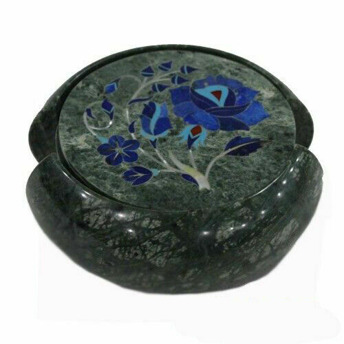 Vert marbre coaster set - marbre, lapis