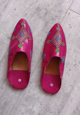 Babouches marocaines roses et vertes FES taille 40.