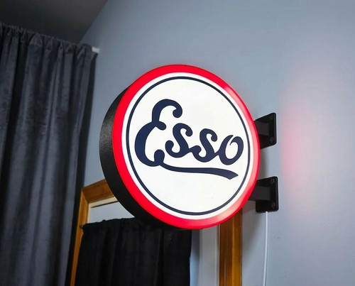 Enseigne lumineuse esso led - esso,