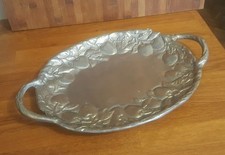 Grand plateau en métal motif Fruits