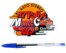 Autocollant Auto Stereo Clarion 47° Rallye Monte Carlo 1979 Aufkleber Sticker