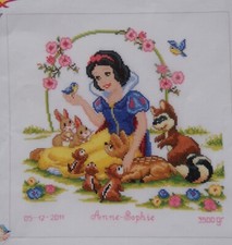 grille diagramme point croix BLANCHE NEIGE