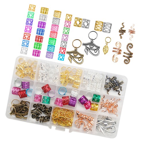 116pcs dreadlocks perles