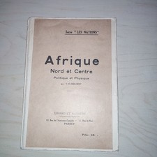 Carte AFRIQUE coloniale Nord et Centre – 1/10.000.000 – Girard et Barrère