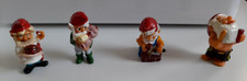 ⭐ Lot 4 Figurines KINDER Surprise Famille LES NAINS AU FIL DES SAISONS Rare !⭐