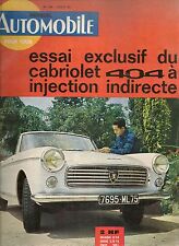 L'AUTOMOBILE 196 1962 PEUGEOT