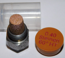 BUSE GICLEUR de BRULEUR CHAUDIERE fuel QUALITE usa STEINEN 0.40 60°HT fioul 60HT