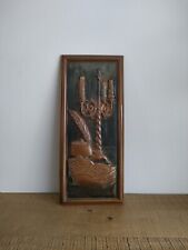 Tableau/Panneau décoratif en Métal/Cuivre Repoussé - Made In Holland