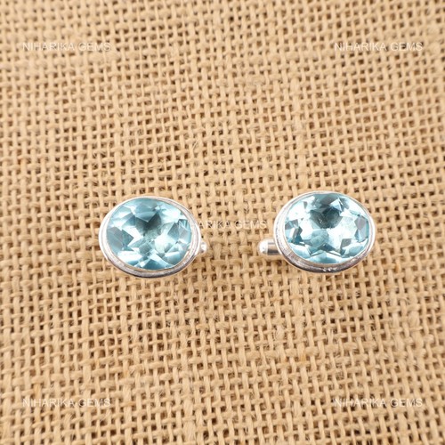 Boutons manchette argent - de,