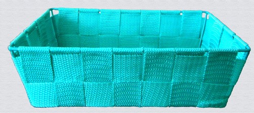 Corbeille façon osier tissé