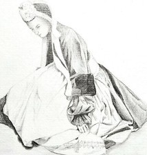 DESSIN Jeune BRETONNE en