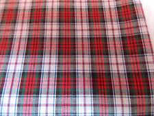  2 COUPONS TISSU ECOSSAIS CARREAUX ROUGES ET CARREAUX VERTS