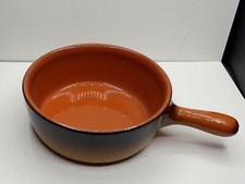 casserole vintage en céramique vernissée