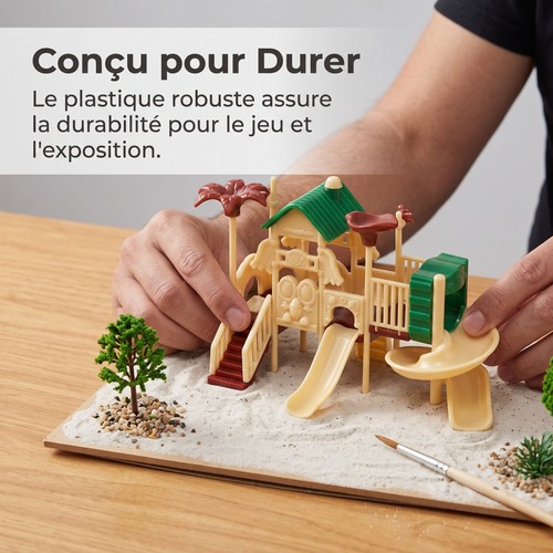 Modèle miniature toboggan - miniature, en