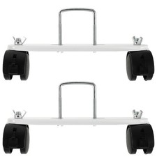 Lot de 2 paires de supports de poulie mobiles pour radiateur à bain d'huile