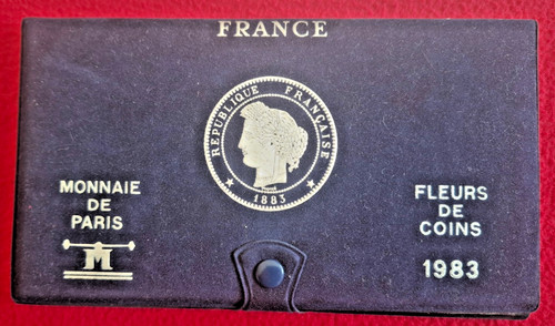 Coffret fleurs coins 1983 - coins,