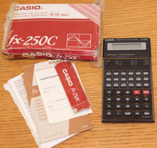 vintage PAS TESTEE untested CASIO FX-250C calculatrice JAPAN calculator FX250C