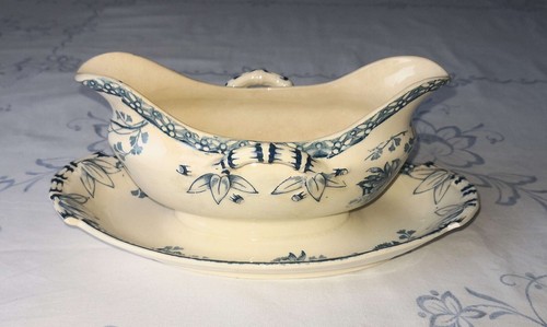 Saucière ancienne faïence - saucière,