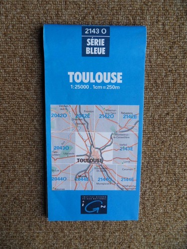 526 carte ign - carte, bleue