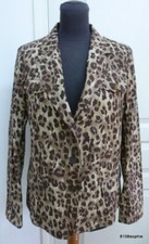 Gerard DAREL veste 44 coton beige brun leopard panthère plutôt 40