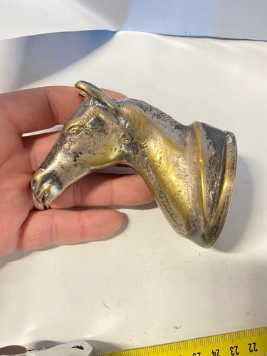 Sculpture tete cheval bronze - cheval,
