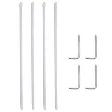  2 Pcs Barre Rideau Tringle À