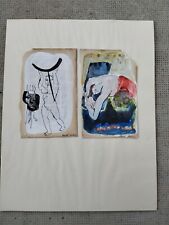 Lot 2 dessin encre et aquarelle LISE ROUSSET-LESIEUR