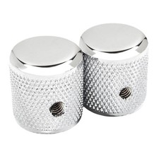 FENDER® PURE VINTAGE '58 TELECASTER® KNURLED KNOBS CHROME/ALUMINUM (2pcs)