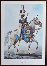 Rigo : Le Plumet, planche ES4 : Garde Impériale Régt des Dragons Timbalier 1810