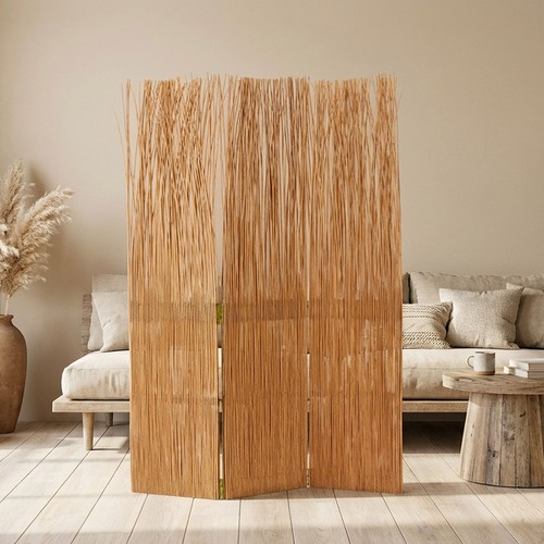 Paravent bois osier naturel - osier,