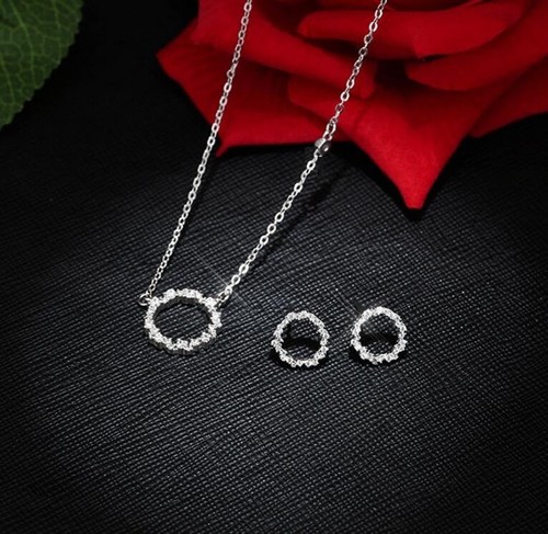 Halo silver pave flower - halo,