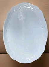 Très Grand Plat Ovale Phillipe Deshoulieres Modèle California 49 x 34 Cm