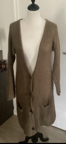 Gilet long cardigan knit - long,