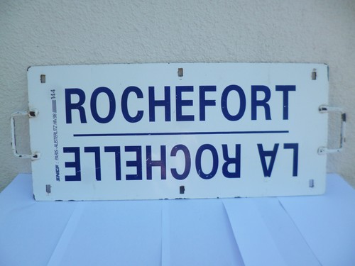 Rare plaque acier - plaque, sncf