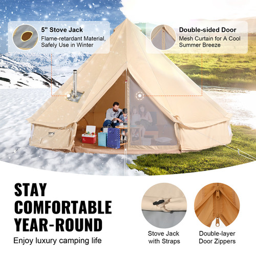 Tente cloche toile saisons - 4, 6