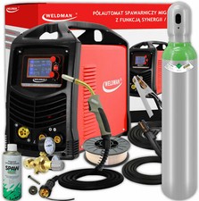 Weldman® SMART MIG 235 LCD DUAL PULS Poste à souder soudage MIG MAG 200A SET