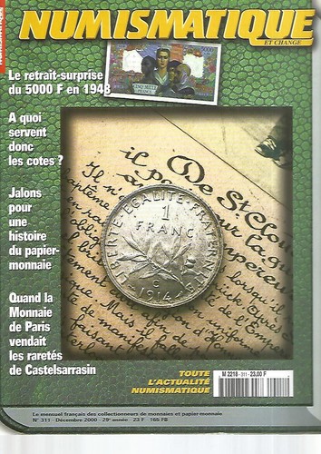 Numismatique 311 jalons pr - numismatique,