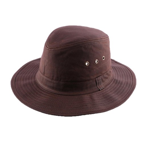 Chapeau huilé marron type - chapeau,