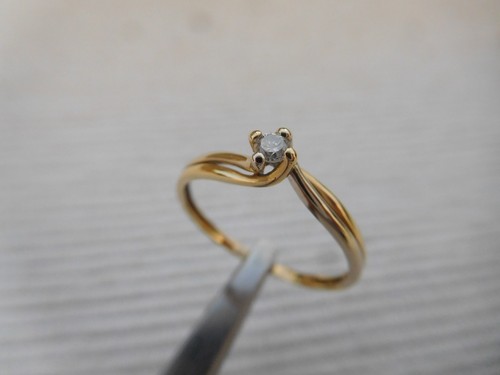 Bague ors gris jaune - ors,