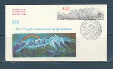 enveloppe 1er jour  congrès international de géographie   75  Paris  1984