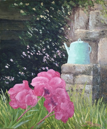 Tableau huile sur - , toile