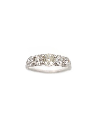 Bague jarretière diamants
