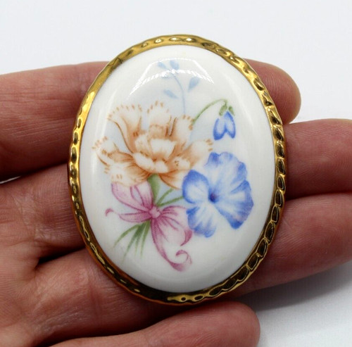 Ancienne broche médaillon - ancienne, en